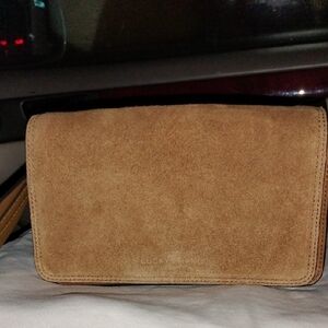 Lucky Brand Tan Suede Crossbody Bag